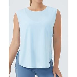 New Small Workout/Running/Yoga/Gym Shirt, sleeveless tank top with side slit